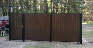 Купить распашные ворота из профнастила Бугуруслан, цена от 2737 руб.